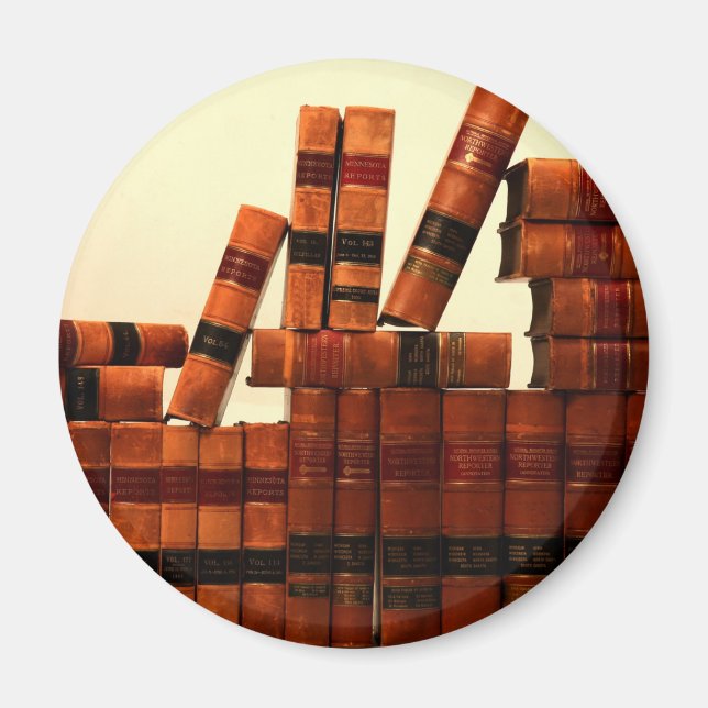 Imán Libros de cuero antiguo (Frente)