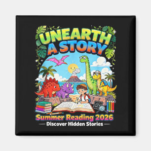 Imán Libros de dinosaurios Unearth A Story Lectura de v