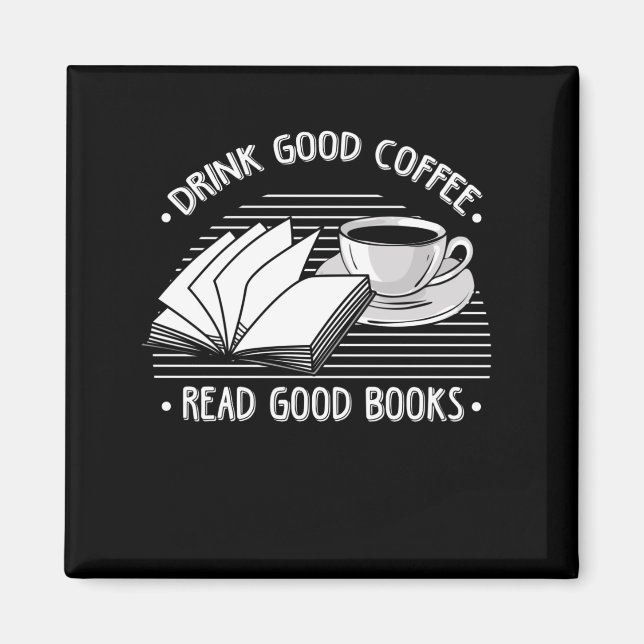 Imán Libros de lectura de café para bebidas Lectores de (Frente)