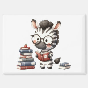 Imán Libros de lectura de cebra.