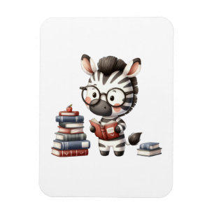 Imán Libros de lectura de cebra.