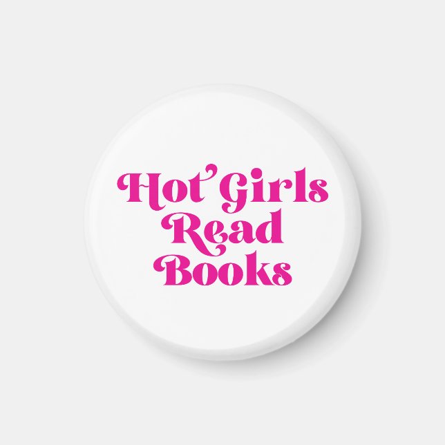 Imán Libros de lectura de Chicas calientes (Frente)
