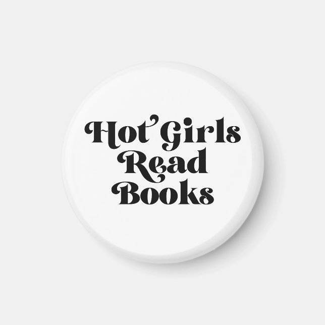Imán Libros de lectura de Chicas calientes (Frente)