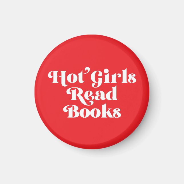 Imán Libros de lectura de Chicas calientes (Frente)