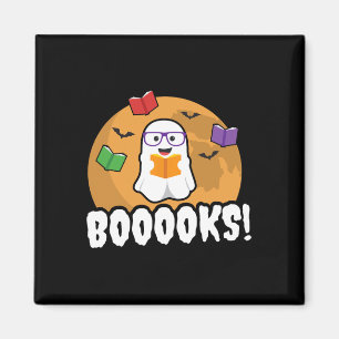 Imán Libros Ghost Boo Leer libros Biblioteca Regalo Div