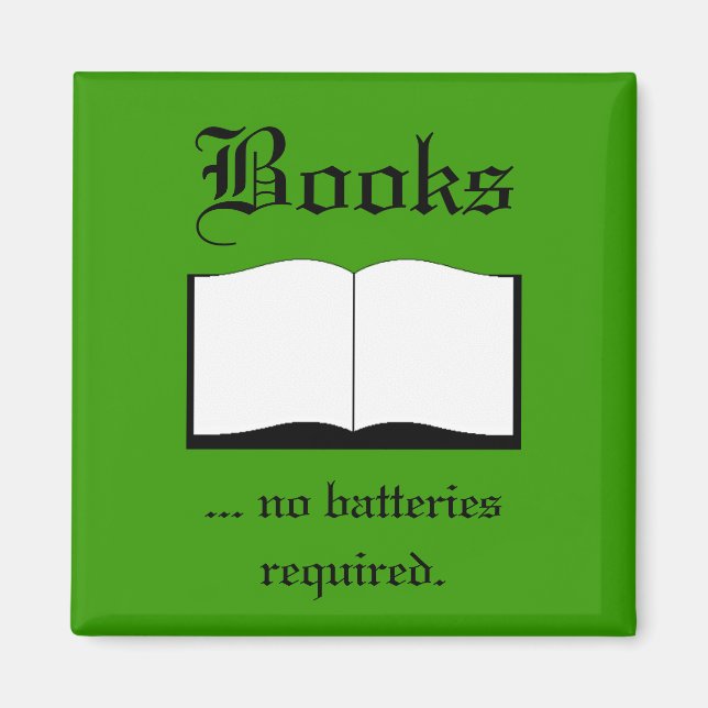 Imán - Libros... no se requieren baterías (Frente)