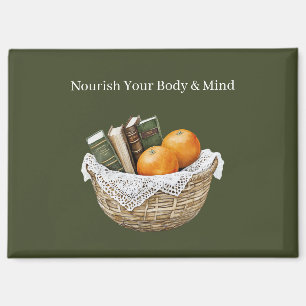 Imán Libros Verdes & Naranjas Nutrición