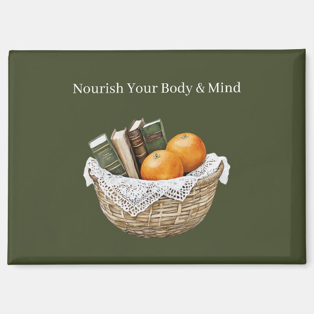 Imán Libros Verdes & Naranjas Nutrición (Anverso)