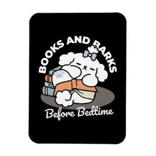 Imán Libros y cortezas - Diseño de lectura de perros es