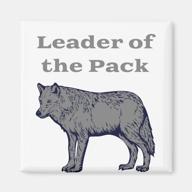 Imán Líder del lobo del paquete (Frente)