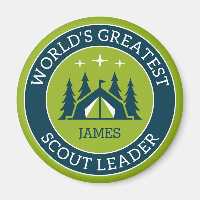 Imán Líder Scout Personalizado (Frente)