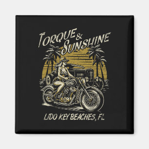 Imán Lido Key Playas de Florida Motocicleta Hotrod Vint