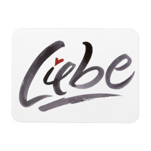Imán LIEBE Love Hertz Schoneschrift Lettering