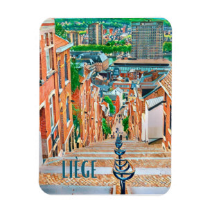 Imán Liège Belgique Photo Vintage