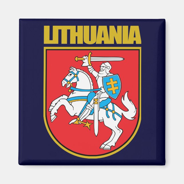 Imán Lietuva (Lituania) COA (Frente)