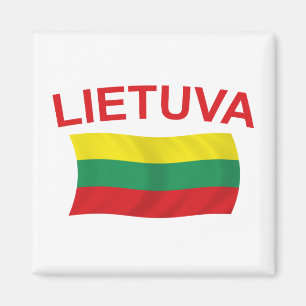 Imán Lietuva (Lituania) litros rojos
