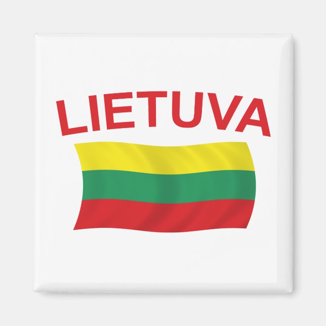 Imán Lietuva (Lituania) Red Ltrs (Frente)