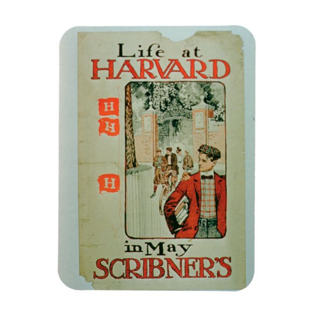 Imán 'Life at Harvard', poster anunciando la edición de (Vertical)