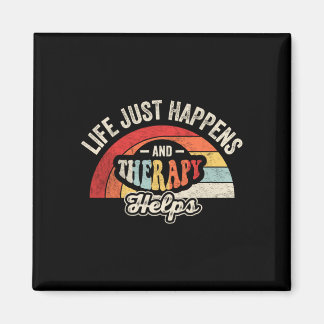 Imán Life happens therapy helps vintage 70s style