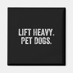 Imán Lift Heavy Mascota Dogs Gym Weightlifter Bodybuild