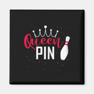 Imán Liga De Bolos De La Camisas De La Reina Pin