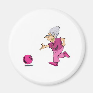 Imán Liga de bolos de las abuelitas