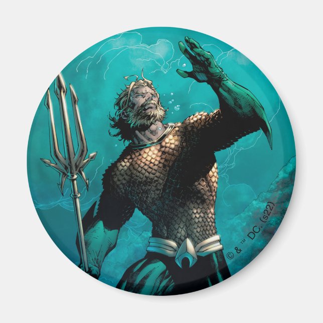 Imán Liga de Justicia #10 Aquaman ahogó la variante de  (Frente)