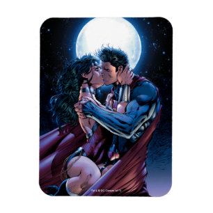 Imán Liga de Justicia #12 Mujer Maravilla y Beso Superm