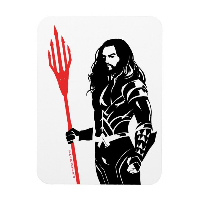 Imán Liga de la Justicia | Aquaman Pose Noir Pop Art (Vertical)