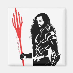 Imán Liga de la Justicia   Aquaman Pose Noir Pop Art