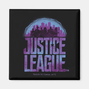 Imán Liga de la Justicia   Liga de Justicia City Silhou