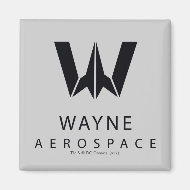 Imán Liga de la Justicia | Logo de Wayne Aerospace (Frente)