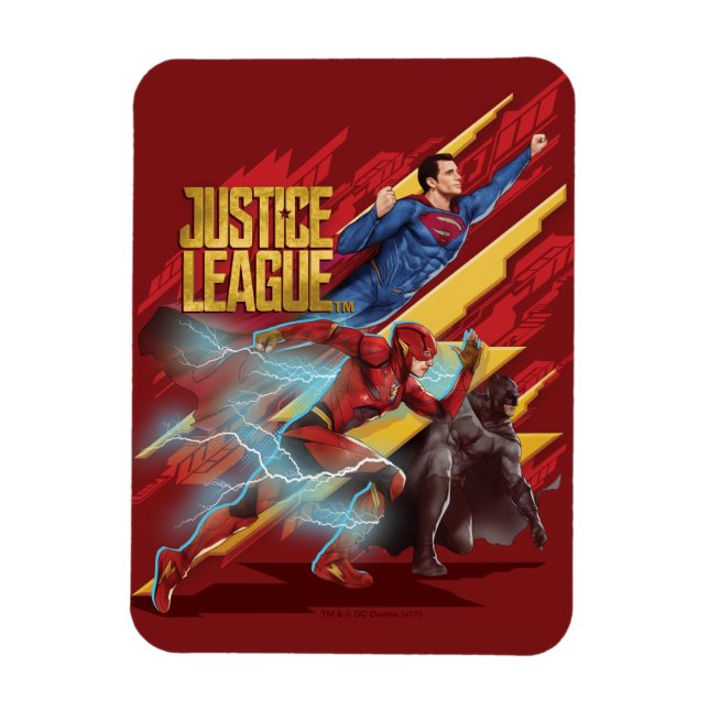 Imán Liga de la Justicia | Superman, Flash y Batman Bad (Vertical)