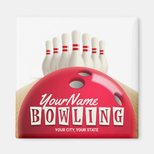 Imán Liga Retro de Bolas Personalizadas Lanes Lanes