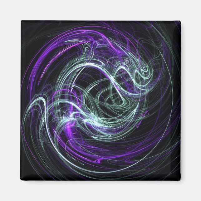 Imán Light Within - Violet & Indigo Swirls (Frente)