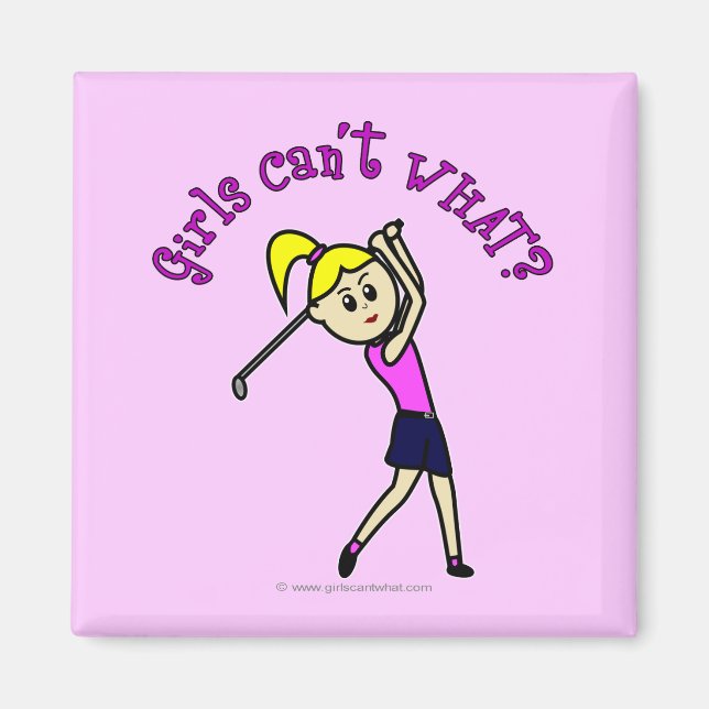 Imán Light Woman Golfer (Frente)