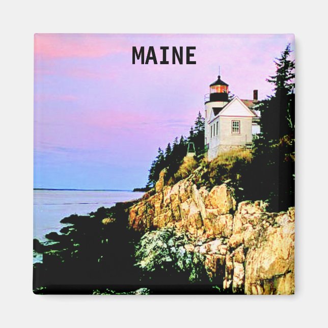 IMÁN LIGHTHOUSE BASURA, MAINE (Frente)