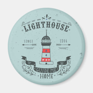 Imán Lighthouse Guide Me Home Poster
