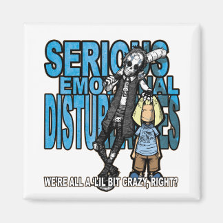 Imán Lil Bit Crazy Office Magnet