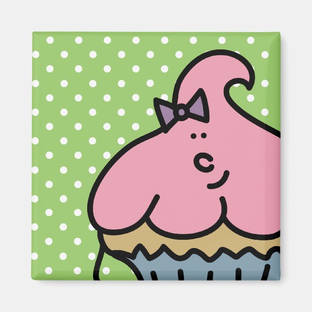 Imán Lil' Miss Cuppy Cake Magnet (Frente)