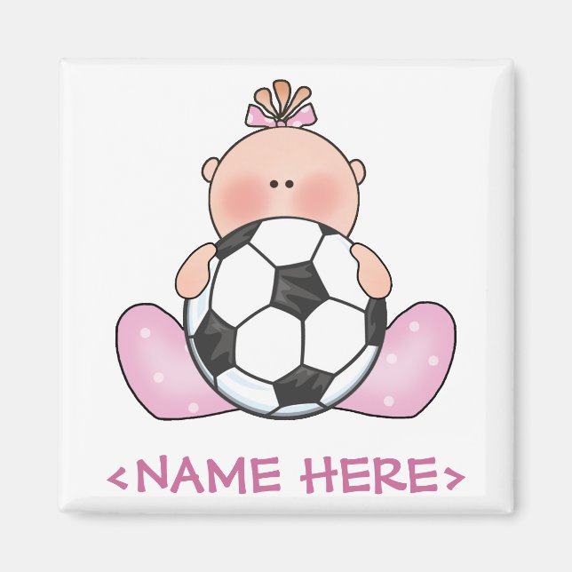 Imán Lil Soccer Baby Girl (Frente)