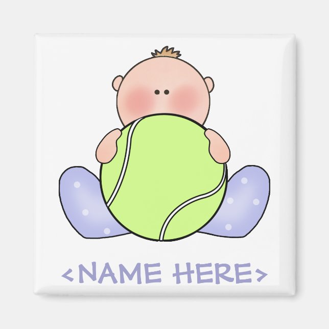 Imán Lil Tennis Baby Boy (Frente)