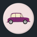 Imán Lila Auto<br><div class="desc">Ein lilafarbenes Auto.</div>