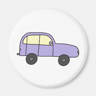 Imán Lila Cartoon Auto