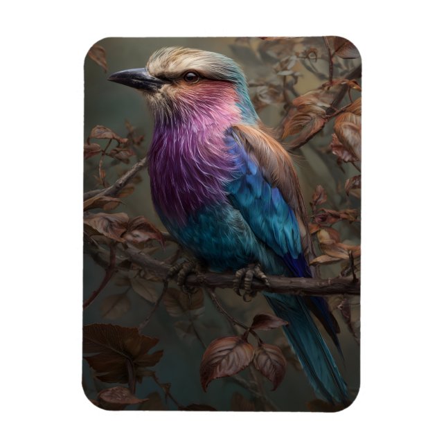 Imán Lilac Breasted Roller Bird (Vertical)