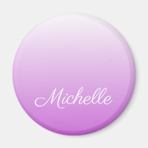 Imán Lilac púrpura oscuro nombre personalizado
