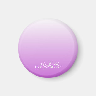 Imán Lilac púrpura oscuro nombre personalizado