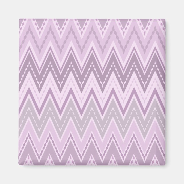 Imán Lilac, rosa, zigzag (Frente)