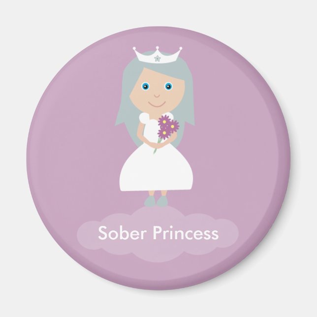 Imán Lilac Sober Princess Magnet (Frente)