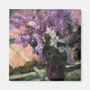 Imán Lilacs en una ventana   Mary Cassatt